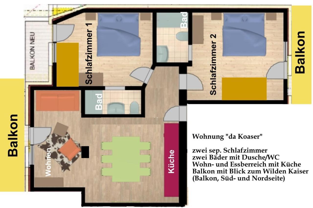 Kaiserapart Ellmau Zentrum Dış mekan fotoğraf